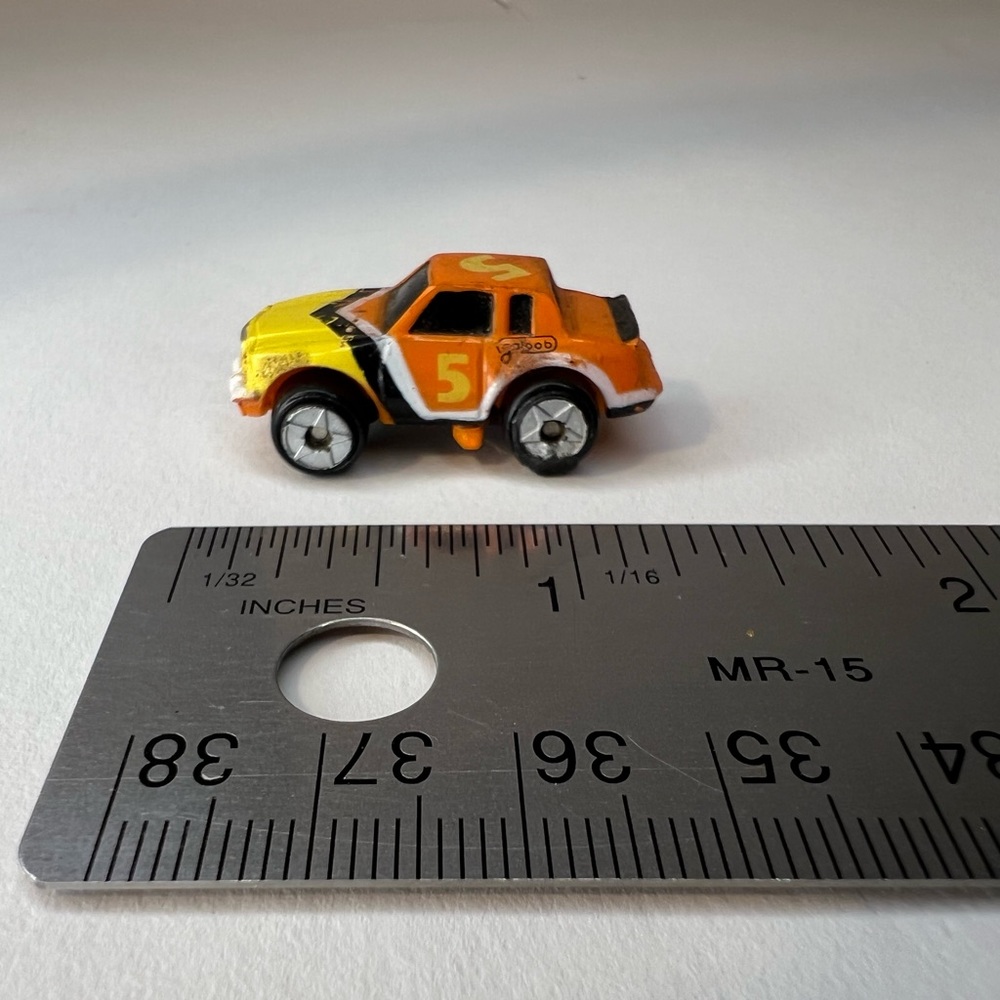 1986 Micro Machines Pontiac Grand Prix Stock Car No.5 Orange